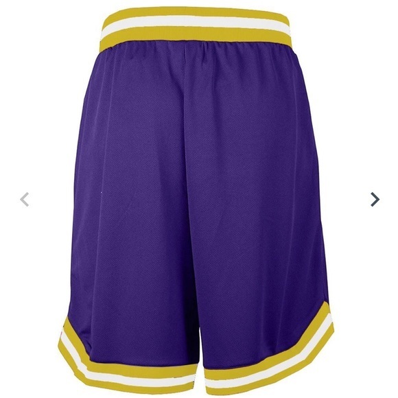 NBA Lakers LaBron James Basketball Short Purple XL & Large NWT - Picture 5 of 12